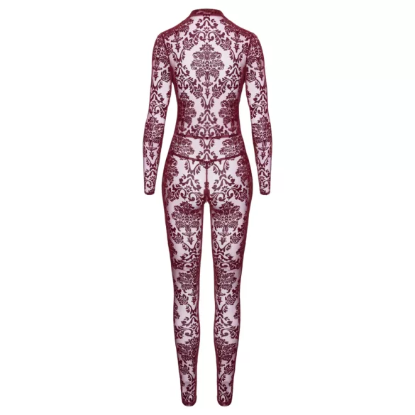 Noir Kink Royal - transparente Catsuit (Rot)