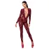 Noir Kink Royal - transparente Catsuit (Rot) - M