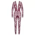 Noir Kink Royal - transparente Catsuit (Rot) - L
