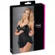 Cottelli - Luftiges, gerüschtes Babydoll (schwarz) - XL