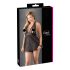 Cottelli Plus Size - Luftiges Spitzen-Babydoll (Schwarz)