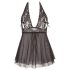 Cottelli Plus Size - Luftiges Spitzen-Babydoll (Schwarz) - 2XL