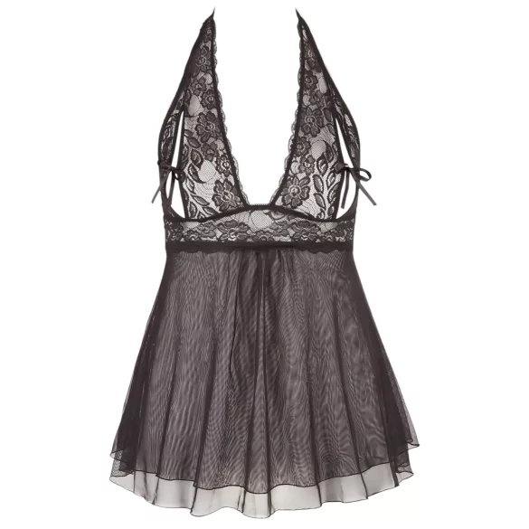 Cottelli Plus Size - Luftiger, Spitzen-Babydoll (schwarz) - 3XL