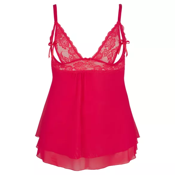 Cottelli Plus Size - Spitzen Babydoll (Rot)