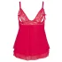 Cottelli Plus Size - Spitzen Babydoll (Rot) - 3XL