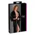 Cottelli - Satin-Morgenmantel (schwarz) - L/XL