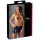 Cottelli - Glänzender Minirock mit Schnallen (schwarz) - XL