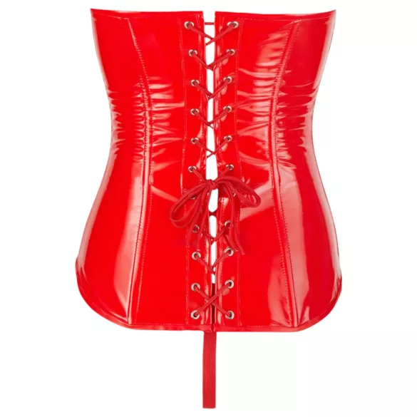 Black Level - Vinyl Korsett (Rot) - L