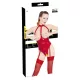 Black Level - Offener Halsketten-Body (Rot) - S