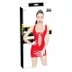 Black Level - Lack-Minidress mit Schnürung (Rot) - M