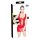 Black Level - Schnürlack Minikleid (Rot) - L