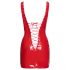 Black Level - Schnürlack Minikleid (Rot) - L