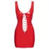 Black Level - Lack-Minidress mit Schnürung (Rot) - 2XL