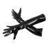 Black Level - Glänzende Lackhandschuhe (schwarz) - L