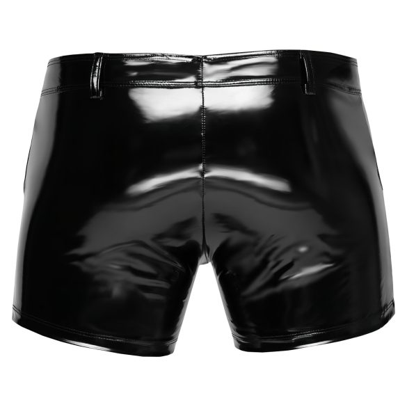 Black Level - Herrenlackshorts mit Seitentaschen (schwarz) - XL