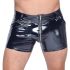 Black Level - Herrenlackshorts mit Seitentaschen (schwarz) - 2XL