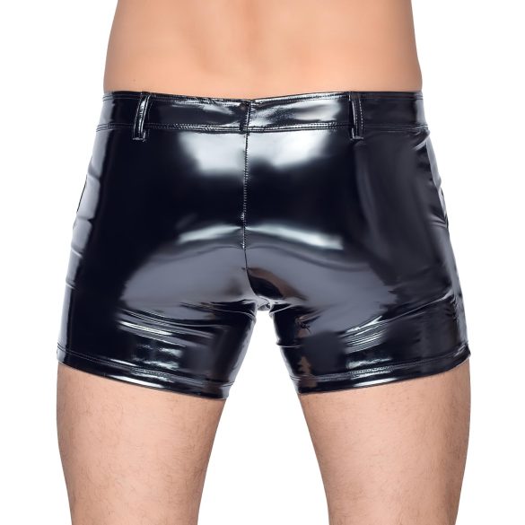 Black Level - Herrenlackshorts mit Seitentaschen (schwarz) - 2XL