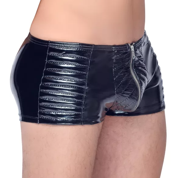 Black Level - Reißverschluss Männer-Shorts (schwarz)
