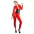 LATEX - Langarm Damen Overall (Rot)