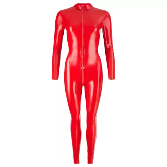 LATEX - Langarm Damen Overall (Rot) - L