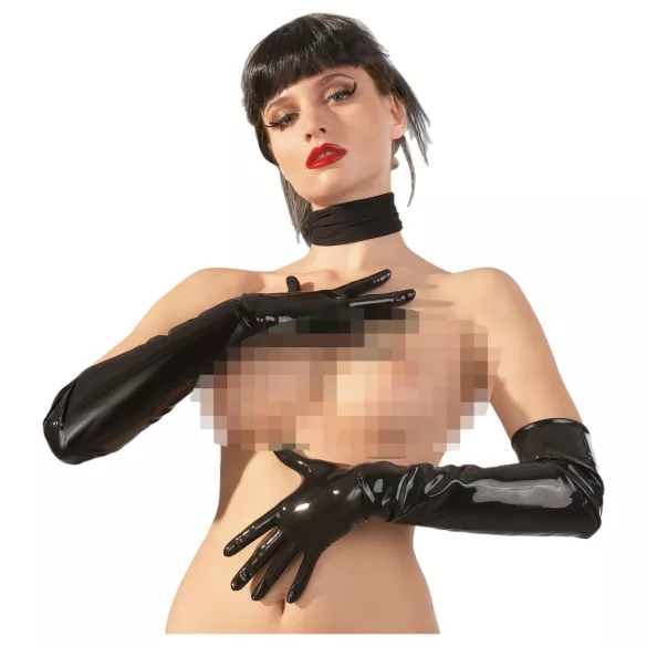 Late X langer, unisex Handschuh (schwarz) - M