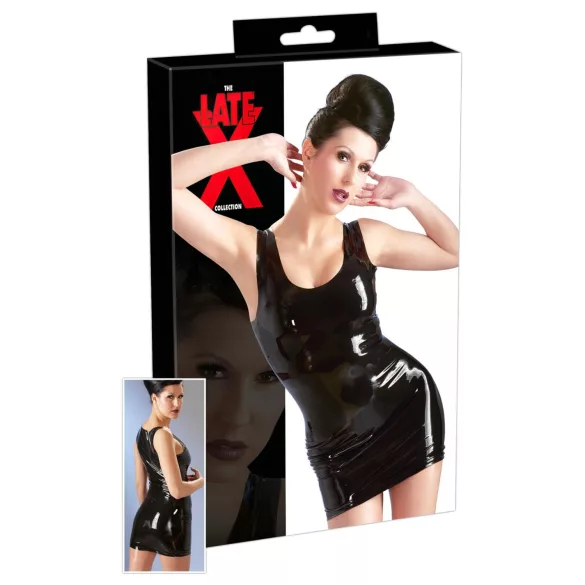 Late X ärmelloses Minikleid (schwarz) - XL