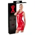LATEX - Ärmelloses Latex-Minikleid (Rot)