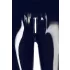 Latex - Reißverschluss-Leggings (schwarz) - M