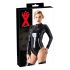 LATEX - Langarm Damen-Body (Schwarz)