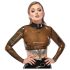LATEX - Durchsichtiger Latex-Oberteil (durchsichtig-schwarz) - S-L