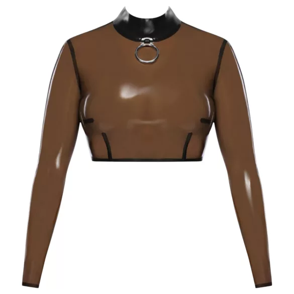 Latex X durchsichtiges Latex-Oberteil (transparent-schwarz)