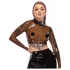 Latex X durchsichtiges Latex-Oberteil (transparent-schwarz) - M
