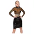 Latex X durchsichtiges Latex-Oberteil (transparent-schwarz) - M