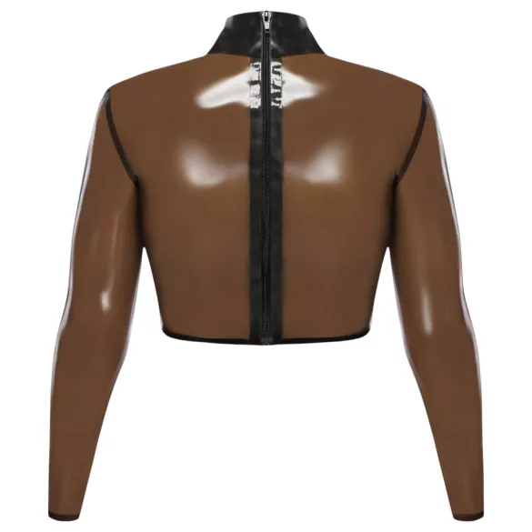 Latex X durchsichtiges Latex-Oberteil (transparent-schwarz) - M
