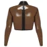 Latex X durchsichtiges Latex-Oberteil (transparent-schwarz) - M