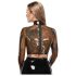 LATEX - Durchsichtiger Latex-Oberteil (durchsichtig-schwarz) - S-L - 2XL