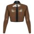 LATEX - Durchsichtiger Latex-Oberteil (durchsichtig-schwarz) - S-L - 2XL