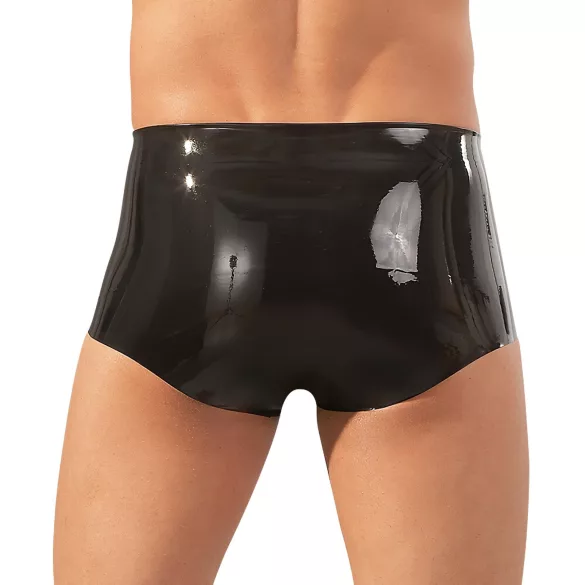 Latex-Boxer + Penismanschette (schwarz)