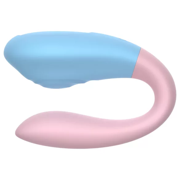 Mrow 03 - Akku, wasserdichtes Paarvibrator (blau-pink)