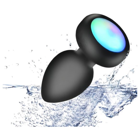 Mrow - Leuchtender Radio-Analdildo (schwarz)