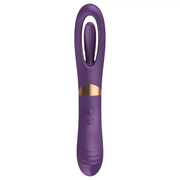 Funny Me Dual - wiederaufladbarer 2in1 Zungenvibrator (lila)
