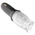 Leopard Bellucci 360 - Drehender Vibrationsmasturbator (transparent-schwarz)