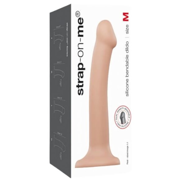Strap-on-me M - Zweischichtiger realistischer Dildo - Mittel (natur)