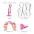 Strap-on-me Curvy S - gewellter Dildo mit Saugnapf (pink)