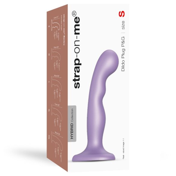 Strap-on-me P&G S - gebogener Saugnapf-Dildo (lila)