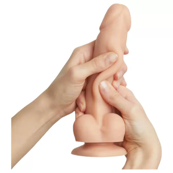 Strap-on-me M - zweischichtiger Dildo mit Saugnapf (hautfarben)