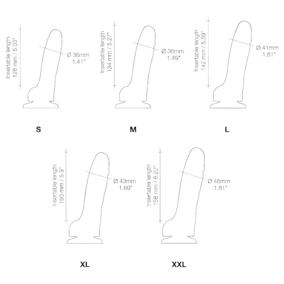 Strap-on-me M - zweischichtiger Dildo mit Saugnapf (hautfarben)