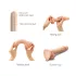 Strap-on-me M - zweischichtiger Dildo mit Saugnapf (hautfarben)