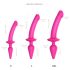 Strap-on-me Switch Halb-Realistischer L - 2in1 Silikon-Dildo (rosa)