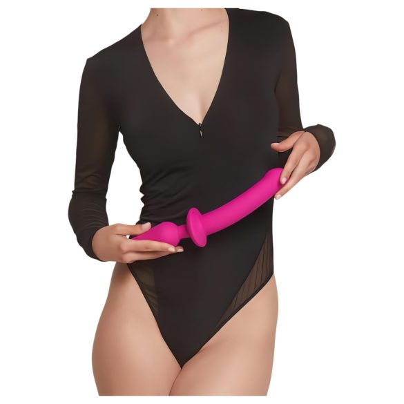 Strap-on-me Switch Halb-Realistischer L - 2in1 Silikon-Dildo (rosa)